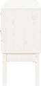 vidaXL - Dressoir - 110x40x78 - cm - massief - grenenhout - wit