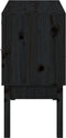 vidaXL - Dressoir - 110x40x78 - cm - massief - grenenhout - zwart