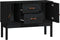 vidaXL - Dressoir - 110x40x78 - cm - massief - grenenhout - zwart
