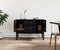 vidaXL - Dressoir - 110x40x78 - cm - massief - grenenhout - zwart