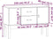 vidaXL - Dressoir - 110x40x78 - cm - massief - grenenhout - zwart