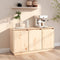 vidaXL - Dressoir - 111x34x60 - cm - massief - grenenhout