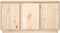 vidaXL - Dressoir - 111x34x60 - cm - massief - grenenhout