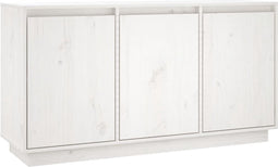 vidaXL - Dressoir - 111x34x60 - cm - massief - grenenhout - wit