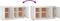 vidaXL - Dressoir - 111x34x60 - cm - massief - grenenhout - wit