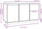 vidaXL - Dressoir - 111x34x60 - cm - massief - grenenhout - wit