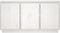 vidaXL - Dressoir - 111x34x60 - cm - massief - grenenhout - wit