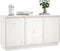 vidaXL - Dressoir - 111x34x60 - cm - massief - grenenhout - wit