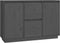 vidaXL - Dressoir - 111x34x75 - cm - massief - grenenhout - grijs
