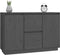 vidaXL - Dressoir - 111x34x75 - cm - massief - grenenhout - grijs