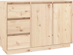 vidaXL - Dressoir - 111x34x75 - cm - massief - grenenhout