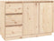 vidaXL - Dressoir - 111x34x75 - cm - massief - grenenhout