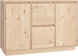 vidaXL - Dressoir - 111x34x75 - cm - massief - grenenhout