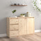 vidaXL - Dressoir - 111x34x75 - cm - massief - grenenhout
