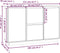 vidaXL - Dressoir - 111x34x75 - cm - massief - grenenhout - honingbruin