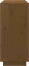 vidaXL - Dressoir - 111x34x75 - cm - massief - grenenhout - honingbruin