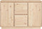 vidaXL - Dressoir - 111x34x75 - cm - massief - grenenhout
