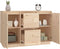 vidaXL - Dressoir - 111x34x75 - cm - massief - grenenhout