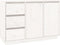 vidaXL - Dressoir - 111x34x75 - cm - massief - grenenhout - wit