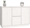 vidaXL - Dressoir - 111x34x75 - cm - massief - grenenhout - wit