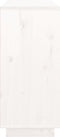 vidaXL - Dressoir - 111x34x75 - cm - massief - grenenhout - wit