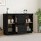 vidaXL - Dressoir - 111x34x75 - cm - massief - grenenhout - zwart