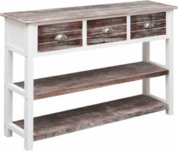vidaXL - Dressoir - 115x30x76 - cm - hout - antiekbruin