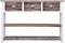 vidaXL - Dressoir - 115x30x76 - cm - hout - antiekbruin