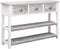 vidaXL - Dressoir - 115x30x76 - cm - hout - antiekgrijs
