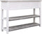 vidaXL - Dressoir - 115x30x76 - cm - hout - antiekgrijs