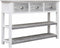 vidaXL - Dressoir - 115x30x76 - cm - hout - antiekgrijs