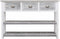 vidaXL - Dressoir - 115x30x76 - cm - hout - antiekgrijs