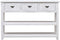 vidaXL - Dressoir - 115x30x76 - cm - hout - antiekwit