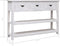 vidaXL - Dressoir - 115x30x76 - cm - hout - antiekwit