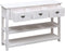 vidaXL - Dressoir - 115x30x76 - cm - hout - antiekwit