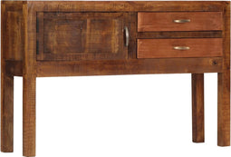 vidaXL - Dressoir - 118x30x75 - cm - massief - mangohout