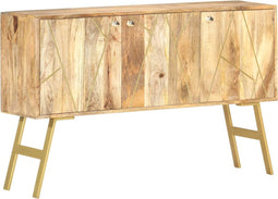 vidaXL - Dressoir - 118x30x75 - cm - massief - mangohout
