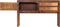 vidaXL - Dressoir - 118x30x75 - cm - massief - mangohout