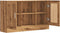 vidaXL - Dressoir - 120x30,5x70 - cm - bewerkt - hout - artisanaal - eikenkleurig