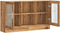 vidaXL - Dressoir - 120x30,5x70 - cm - bewerkt - hout - artisanaal - eikenkleurig