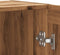 vidaXL - Dressoir - 120x30,5x70 - cm - bewerkt - hout - artisanaal - eikenkleurig