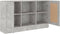 vidaXL - Dressoir - 120x30,5x70 - cm - bewerkt - hout - betongrijs