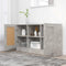 vidaXL - Dressoir - 120x30,5x70 - cm - bewerkt - hout - betongrijs