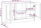vidaXL - Dressoir - 120x30,5x70 - cm - bewerkt - hout - bruin - eikenkleur