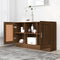 vidaXL - Dressoir - 120x30,5x70 - cm - bewerkt - hout - bruin - eikenkleur