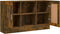 vidaXL - Dressoir - 120x30,5x70 - cm - bewerkt - hout - gerookt - eikenkleurig