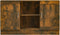 vidaXL - Dressoir - 120x30,5x70 - cm - bewerkt - hout - gerookt - eikenkleurig