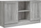 vidaXL - Dressoir - 120x30,5x70 - cm - bewerkt - hout - grijs - sonoma - eikenkleurig