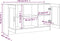 vidaXL - Dressoir - 120x30,5x70 - cm - bewerkt - hout - grijs - sonoma - eikenkleurig