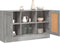 vidaXL - Dressoir - 120x30,5x70 - cm - bewerkt - hout - grijs - sonoma - eikenkleurig